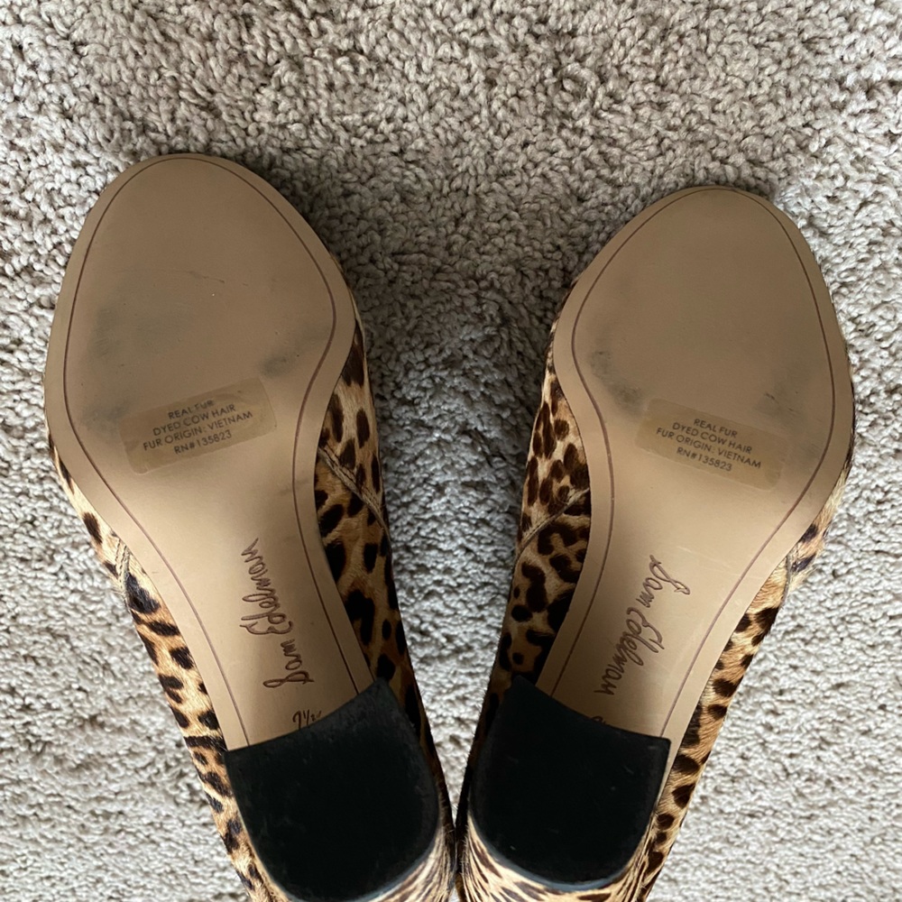 Sam Edelman Animal Print Ankle Boots - Picture 2 of 7